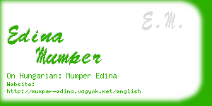 edina mumper business card